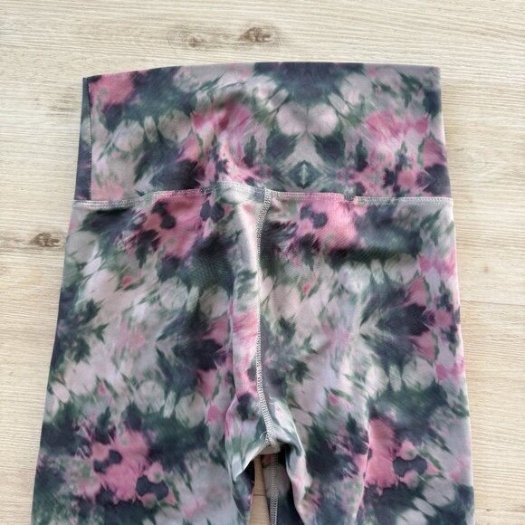 Beach Riot Sport Piper Leggings Pink Green Size Medium - Picture 5 of 10